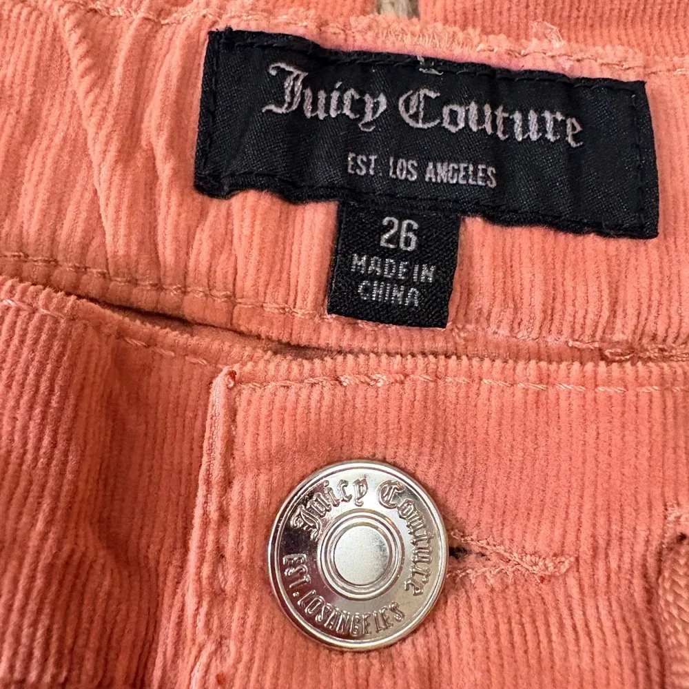NWT Juicy Couture Terra Cotta drawstring corduroy pants skinny